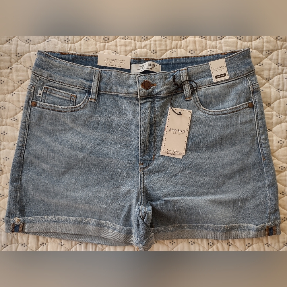 Judy Blue Light Blue Jean Shorts